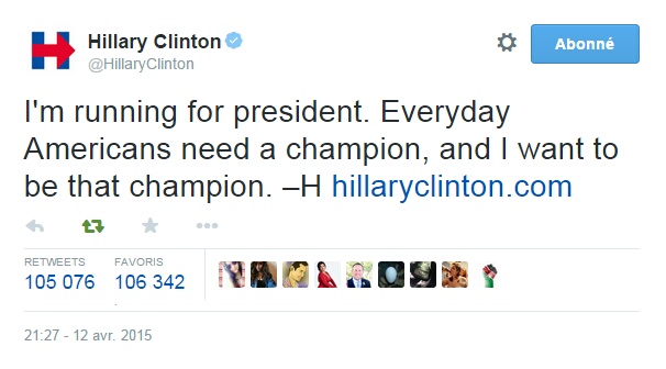 Hillary tweet