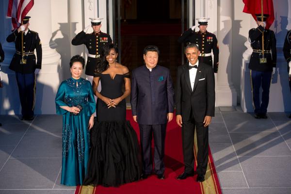 Les couples présidentiels américains et chinois à la Maison Blanche
