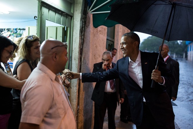 Barack Obama dans les rues de La Havane (Photo officielle Maison Blanche)