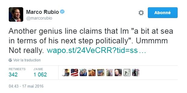 Traduction: Une autre ligne de génie affirme que je suis "un peu perdu concernant sa prochaine étape politique". Ummmm Pas vraiment.
