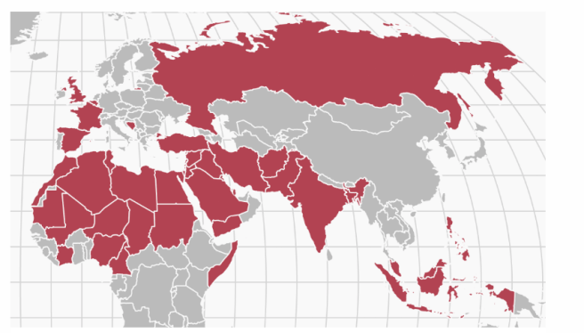 Les quarante pays qui pourraient être concernés par l'interdiction d'accès au territoire américain sous la présidence de Donald Trump, d'après CNN