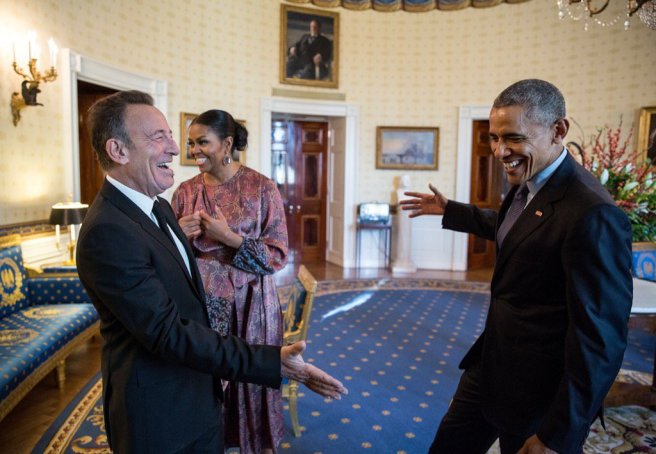 Barack Obama et Bruce Springsteen à la Maison Blanche